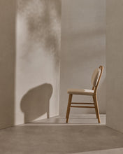 Load image into Gallery viewer, Helda chair in beige chenille and solid oak wood FSC Mix Credit - image 14