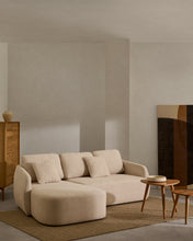 Load image into Gallery viewer, Laira 3-seater sofa bed with left chaise longue in ecru chenille 246cm FSC Mix Credit - image 8