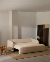 Load image into Gallery viewer, Laira 3-seater sofa bed in ecru chenille 218cm FSC Mix Credit - image 9