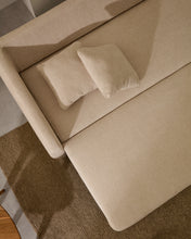 Load image into Gallery viewer, Laira 3-seater sofa bed in ecru chenille 218cm FSC Mix Credit - image 10