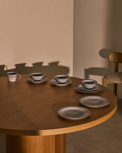 Load image into Gallery viewer, Blue ceramic Dovec flat plate - image 3