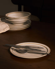 Load image into Gallery viewer, White ceramic Coval dessert plate - image 2