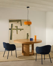 Load image into Gallery viewer, Artis extendable round table in solid oak wood and veneer, 150 (200) cm x 80 cm FSC 100% - image 9