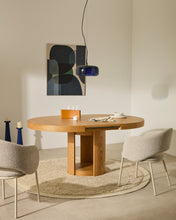 Load image into Gallery viewer, Artis extendable round table in solid wood and oak veneer, 120 (170) cm x 80 cm FSC 100% - image 10