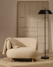 Load image into Gallery viewer, Luisa armchair in ecru boucle with solid beech wood legs 90 cm - image 5