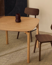 Load image into Gallery viewer, Indara square table in ash veneer with natural finish 100 x 100 cm - image 5