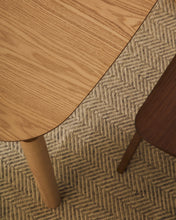 Load image into Gallery viewer, Indara square table in ash veneer with natural finish 100 x 100 cm - image 6