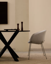 Load image into Gallery viewer, Yvette chair in beige chenille and steel legs in a beige finish - image 5