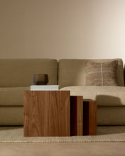 Load image into Gallery viewer, Litto set of 3 walnut veneer FSC Mix Credit nesting tables 60 x 40 / 51 x 36 / 42 x 31 cm - image 5