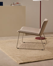 Load image into Gallery viewer, Zahara beige armchair and steel in a beige finish, 100% FSC - image 5