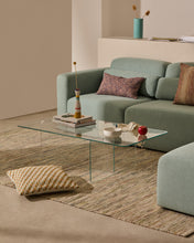 Load image into Gallery viewer, Zaren transparent tempered-glass coffee table, 120 x 60 cm - image 3
