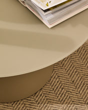Load image into Gallery viewer, Wilshire tempered glass and metal coffee table with a matte grey finish, Ø 80 cm - image 3