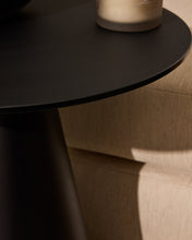 Load image into Gallery viewer, Wilshire tempered glass and metal side table with a black finish, Ø 50 cm - image 3
