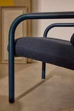Load image into Gallery viewer, Inari armchair in blue with blue painted steel finish FSC Mix Credit - image 6