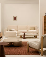 Load image into Gallery viewer, Alea ecru chenille 4-seater modular sofa with left chaise longue and removable cover 310cm - image 5