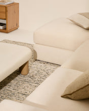 Load image into Gallery viewer, Alea ecru chenille 4-seater modular sofa with left chaise longue and removable cover 310cm - image 7