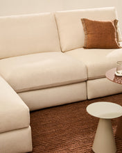 Load image into Gallery viewer, Alea ecru chenille 5-seater modular sofa with left chaise longue and removable cover 340cm - image 6