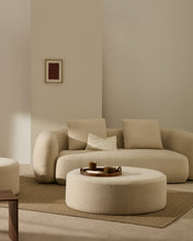 Load image into Gallery viewer, Kaeli footrest cover in ecru bouclé Ø 120 cm - image 2