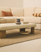 Load image into Gallery viewer, Alea 5-seater modular corner sofa with removable cover in ecru chenille 310 x 310cm - image 5