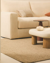 Load image into Gallery viewer, Alea 5-seater modular corner sofa with removable cover in ecru chenille 310 x 310cm - image 6