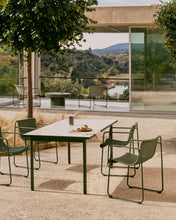 Load image into Gallery viewer, Maurina stackable chair in green galvanised steel and green rope cord - image 8
