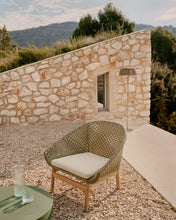 Load image into Gallery viewer, Olbia armchair made of synthetic rattan and FSC 100% solid teak wood - image 8