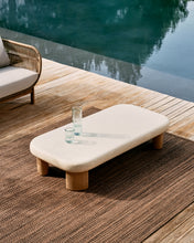 Load image into Gallery viewer, Labra coffee table in cement and acacia wood 140 x 70 cm FSC 100% - image 3