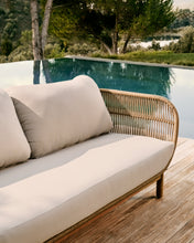 Load image into Gallery viewer, Catalina 3 seater sofa made with beige cord and solid acacia wood, 170 cm FSC 100% - image 10