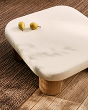 Load image into Gallery viewer, Labra coffee table in cement and acacia wood 80 x 80 cm FSC 100% - image 5
