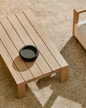 Load image into Gallery viewer, Ambra coffee table in solid acacia wood with light finish 82.5 x 140cm FSC 100% - image 4
