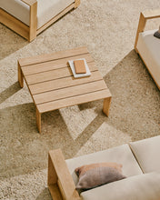 Load image into Gallery viewer, Ambra coffee table in solid acacia wood with light finish 82.5 x 82.5cm FSC 100% - image 3