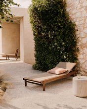 Load image into Gallery viewer, Itani sun lounger in FSC 100% solid acacia wood and synthetic rattan - image 7