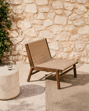 Load image into Gallery viewer, Itani armchair in FSC 100% solid acacia wood and synthetic rattan - image 7