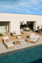 Load image into Gallery viewer, Meria 3-seater sofa in synthetic rattan with FSC 100% solid acacia wood legs 208cm - image 8