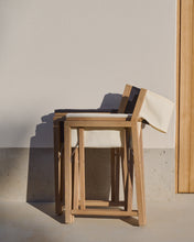 Load image into Gallery viewer, Vilara white outdoor folding chair made of FSC 100% solid acacia wood - image 6