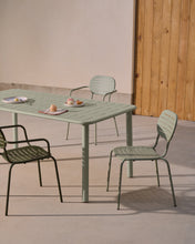 Load image into Gallery viewer, Brai outdoor table in turquoise galvanised steel 180 x 90cm - image 5