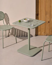 Load image into Gallery viewer, Brai outdoor table in turquoise galvanised steel 70 x 70cm - image 5