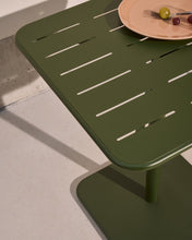 Load image into Gallery viewer, Brai outdoor table in green galvanised steel 70 x 70cm - image 4