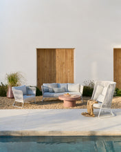 Load image into Gallery viewer, Saconca outdoor 3-seater sofa in rope cord and grey galvanised steel 189 cm - image 11