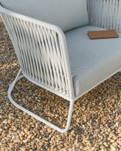 Load image into Gallery viewer, Saconca outdoor armchair in rope cord and grey galvanised steel - image 10