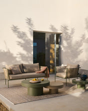 Load image into Gallery viewer, Zivia outdoor 2-seater sofa in ecru rope cord and green galvanised steel 178cm - image 11