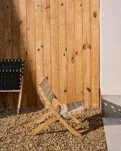 Load image into Gallery viewer, FSC 100% cream cord and solid acacia wood Chabeli folding chair - image 5