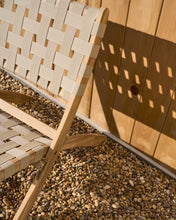 Load image into Gallery viewer, FSC 100% cream cord and solid acacia wood Chabeli folding chair - image 7