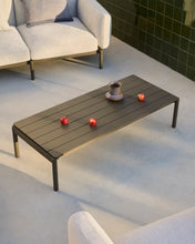 Load image into Gallery viewer, Sorells coffee table in green aluminum 63 x 144,6 cm - image 3