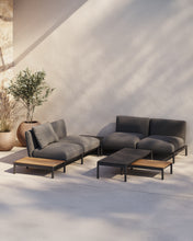 Load image into Gallery viewer, Sorells coffee table in grey aluminum 63 x 144,6 cm - image 3