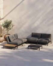 Load image into Gallery viewer, Sorells coffee table in grey aluminum 52,4 x 91 cm - image 3