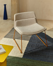 Load image into Gallery viewer, Zahara beige armchair with steel legs and FSC 100% terracotta finish - image 5