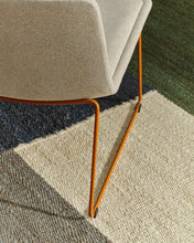 Load image into Gallery viewer, Zahara beige armchair with steel legs and FSC 100% terracotta finish - image 7