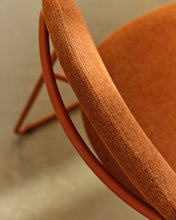 Load image into Gallery viewer, Meli stackable chair in terracotta chenille with terracotta metal legs FSC Mix Credit - image 9
