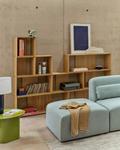Load image into Gallery viewer, Litto set of 9 modular shelving units in oak wood veneer, 202 x 114 cm - image 16